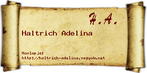 Haltrich Adelina névjegykártya